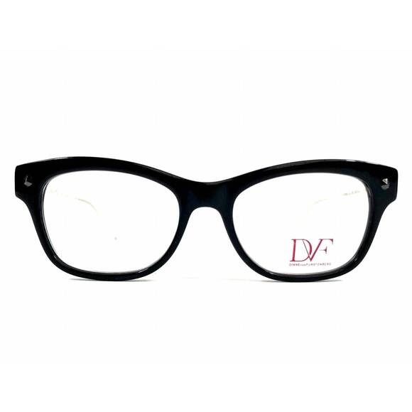 NEW DIANE VON FURSTENBERG women\'s dvf5061 cat eye eyeglasses in black white